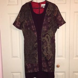 Gorgeous Sherri Martin Layered Look Dress Size 14